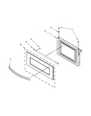 Microwave door parts