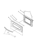 Microwave door parts