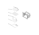 Whirlpool WOS51EC0AW02 internal oven parts diagram