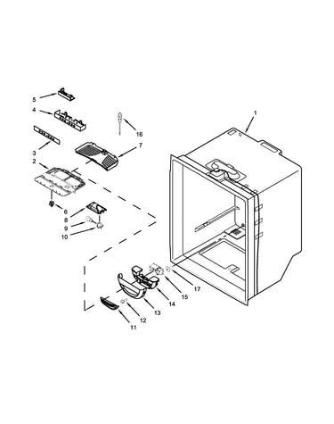Refrigerator liner parts
