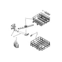 Whirlpool GU3100XTVQ0 dishrack parts diagram
