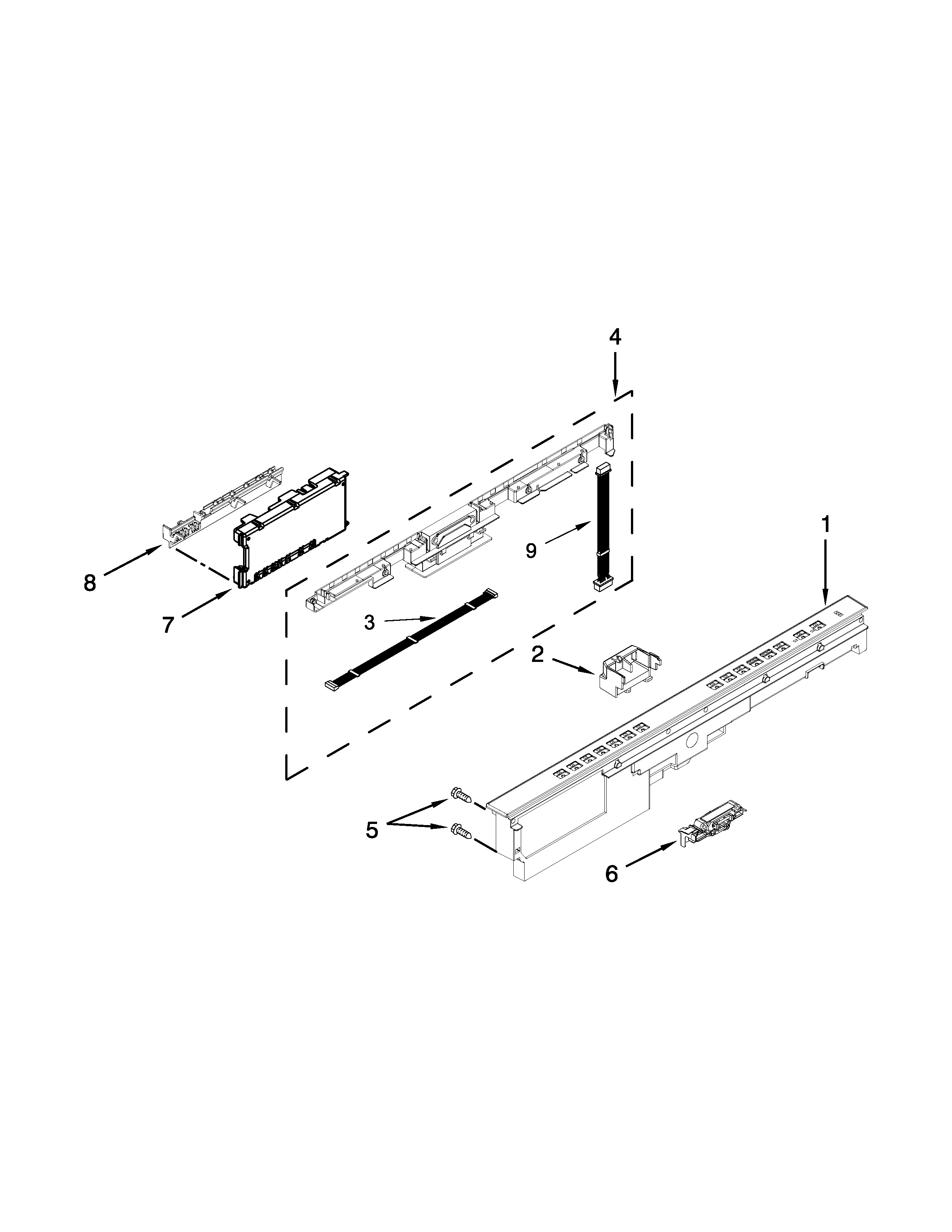 CONTROL PANEL AND LATCH PARTS