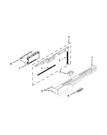 Control panel and latch parts
