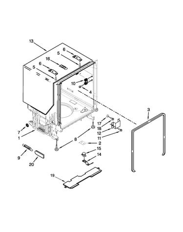 Tub and frame parts