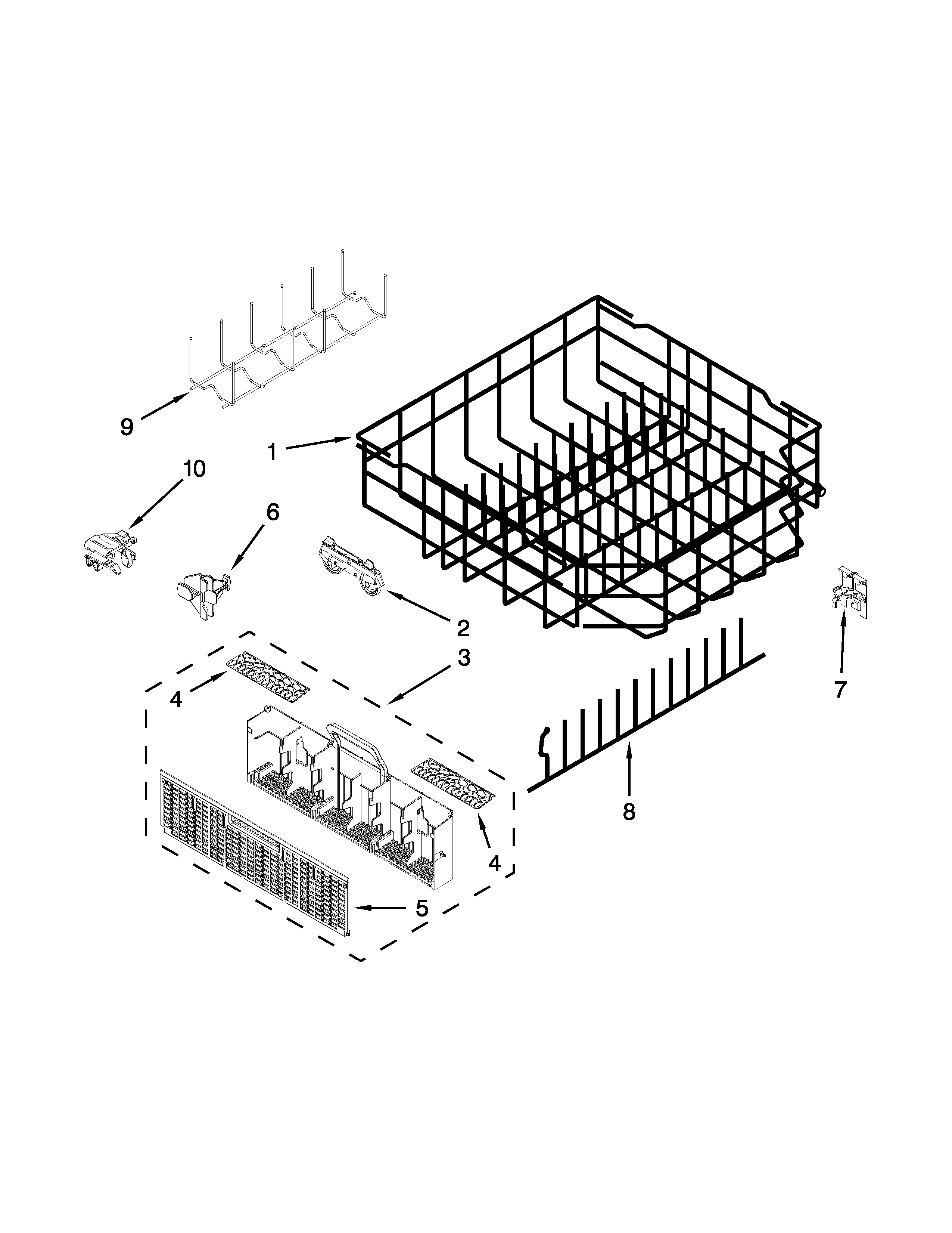 LOWER RACK PARTS