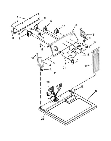 Top and console parts