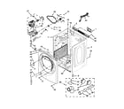 Whirlpool WGD72HEDW0 cabinet parts diagram