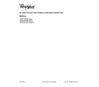 Whirlpool WOD51EC0AS02 cover sheet diagram