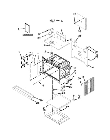 Lower oven parts