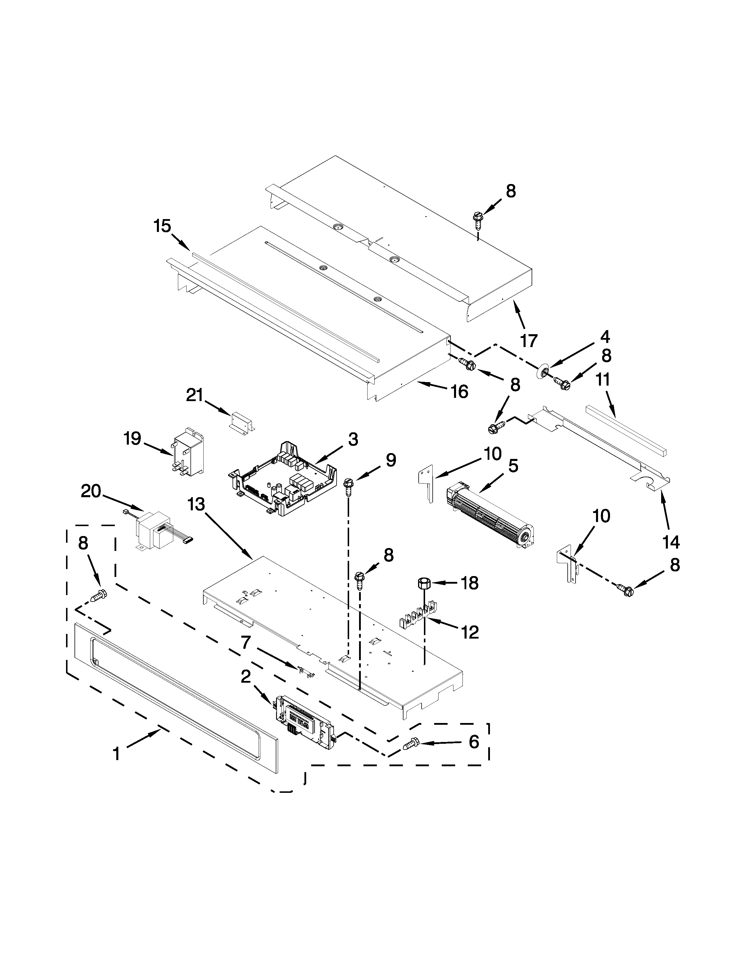 Control panel parts