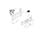 Whirlpool WFW87HEDW0 control panel parts diagram