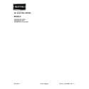 Maytag MED6000XR0 cover sheet diagram