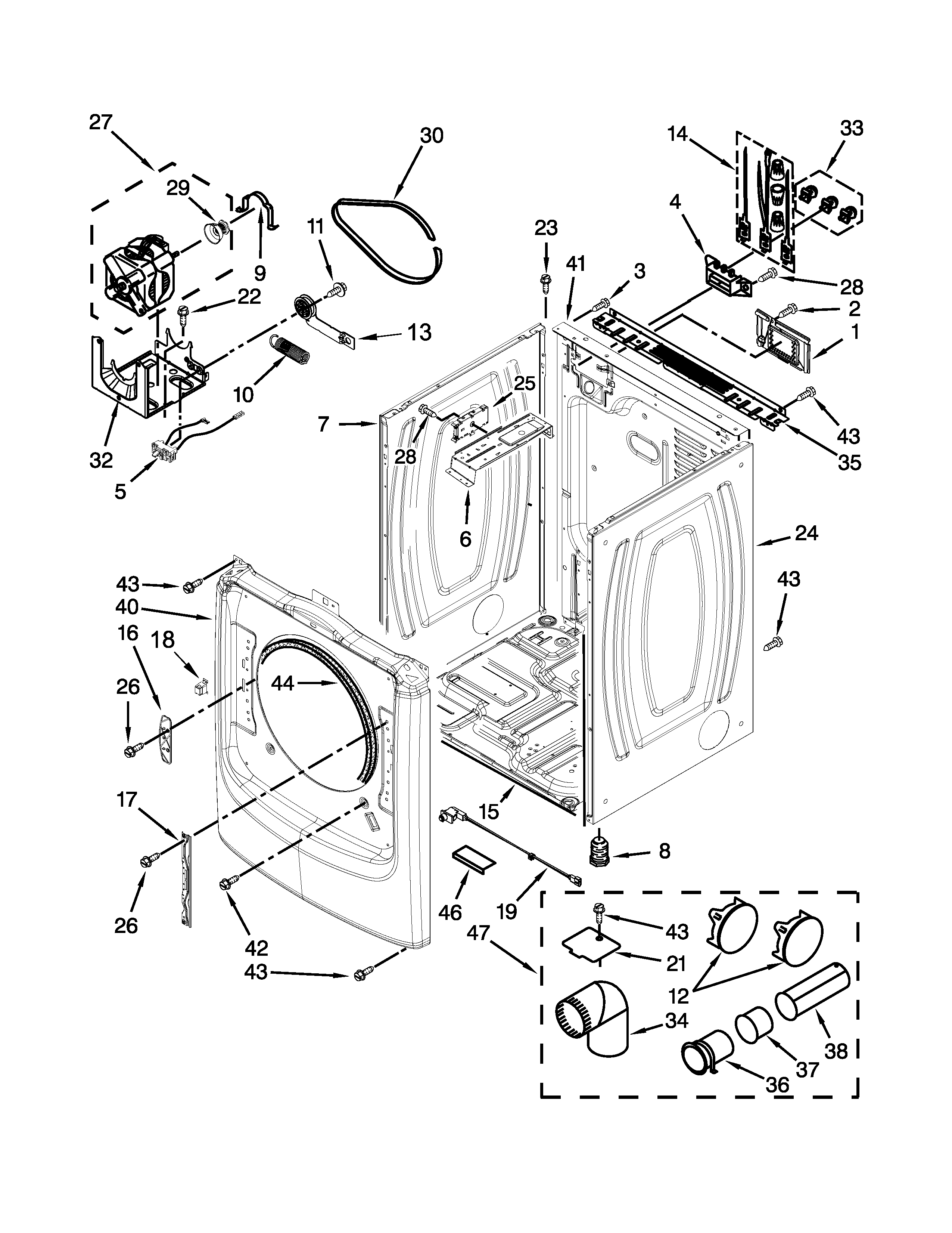 Cabinet parts