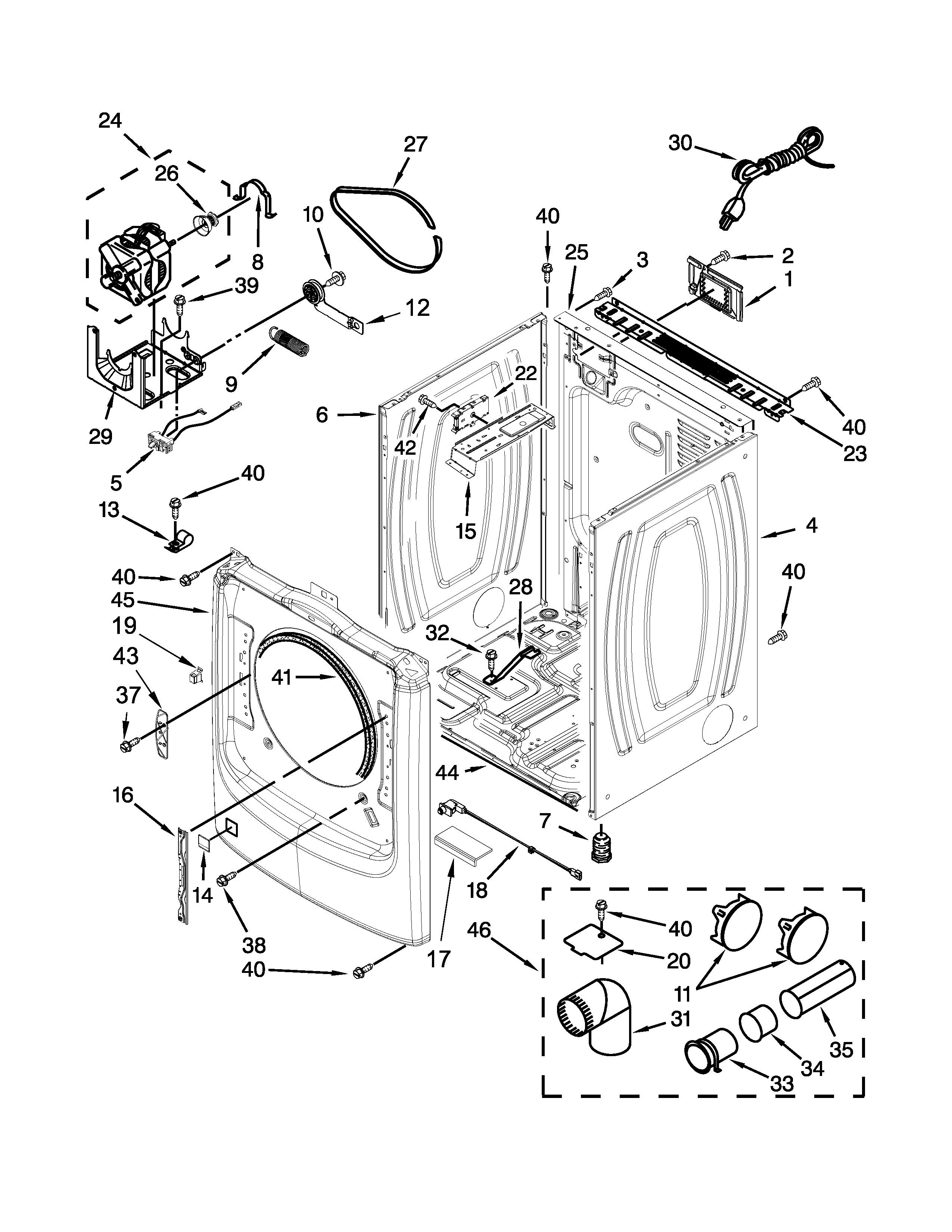 Cabinet parts