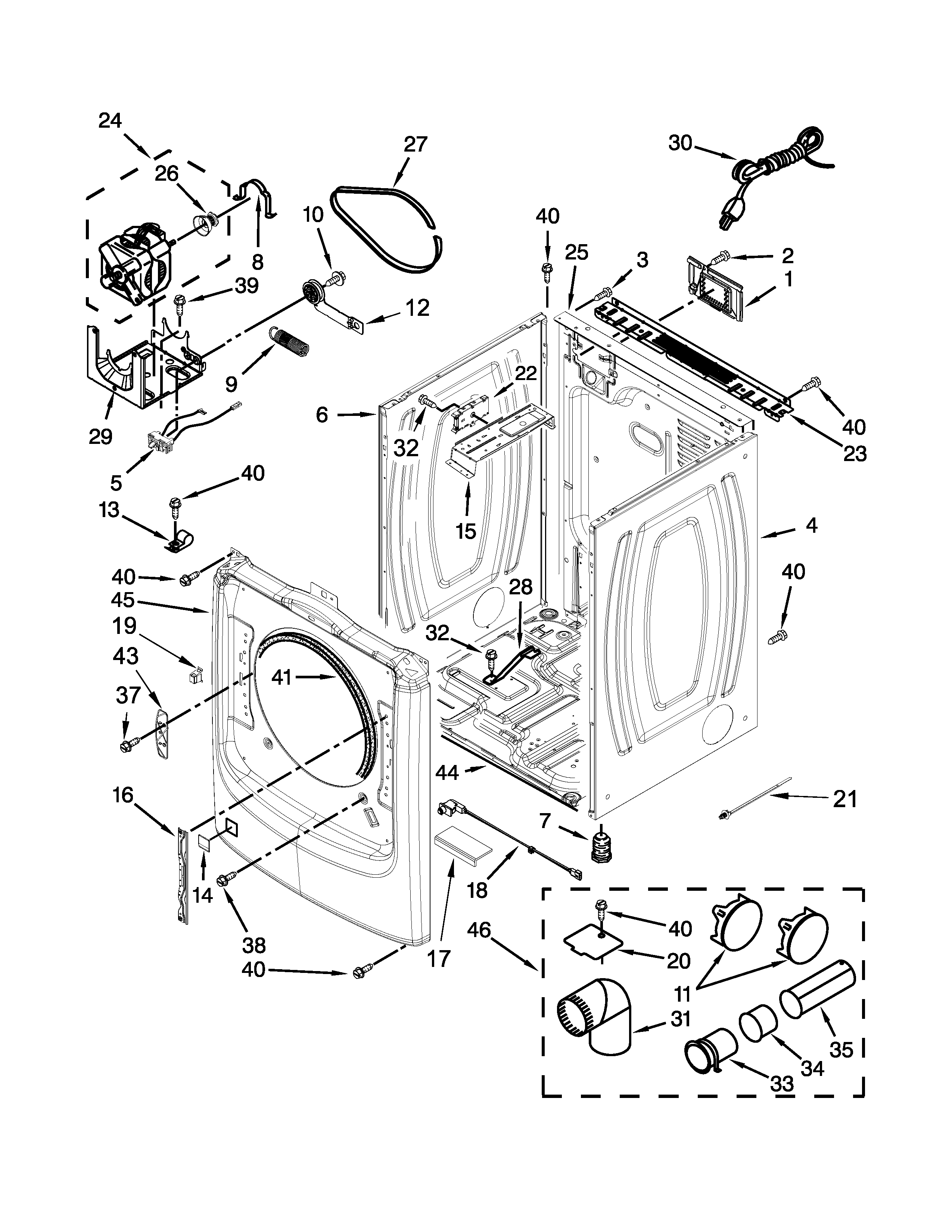 Cabinet parts
