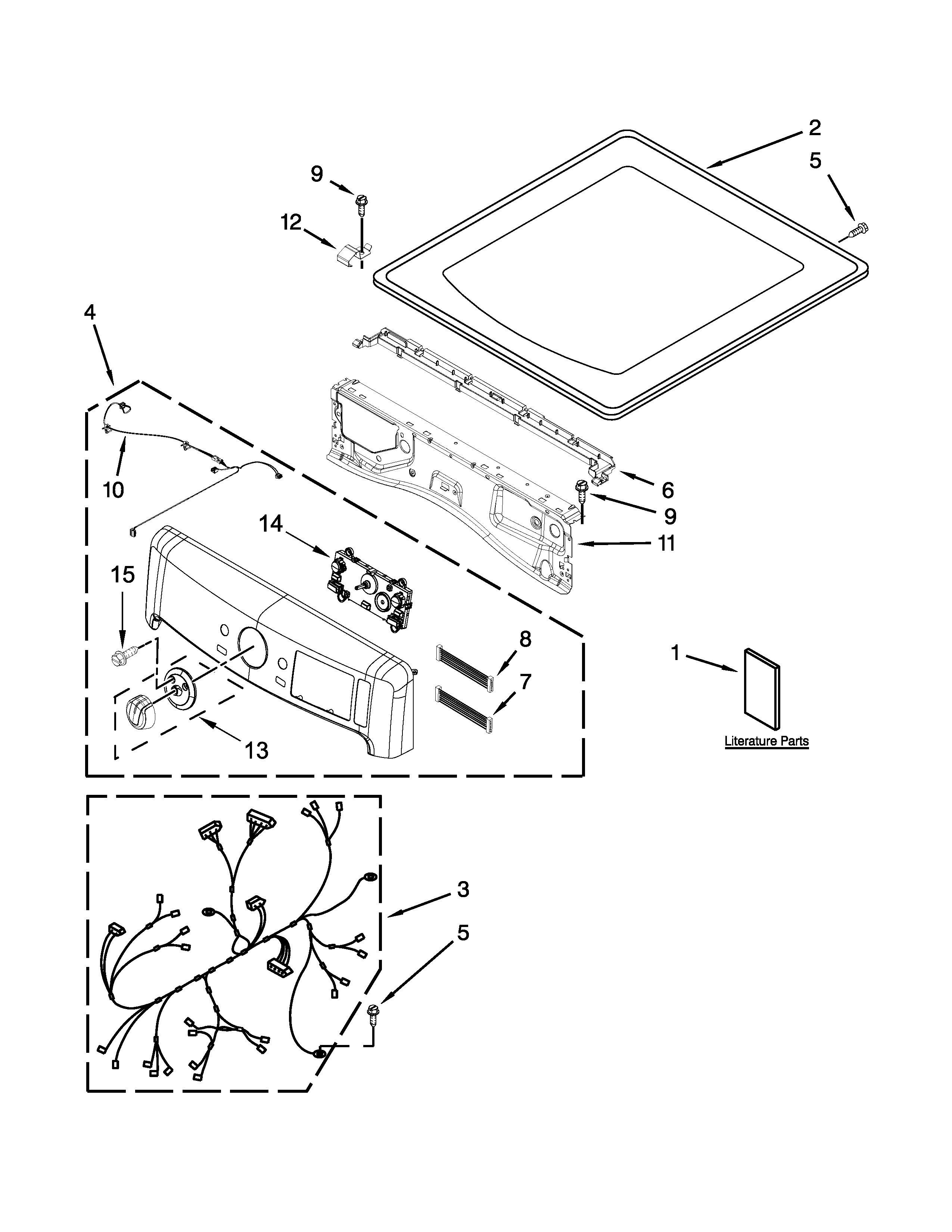 Top and console parts