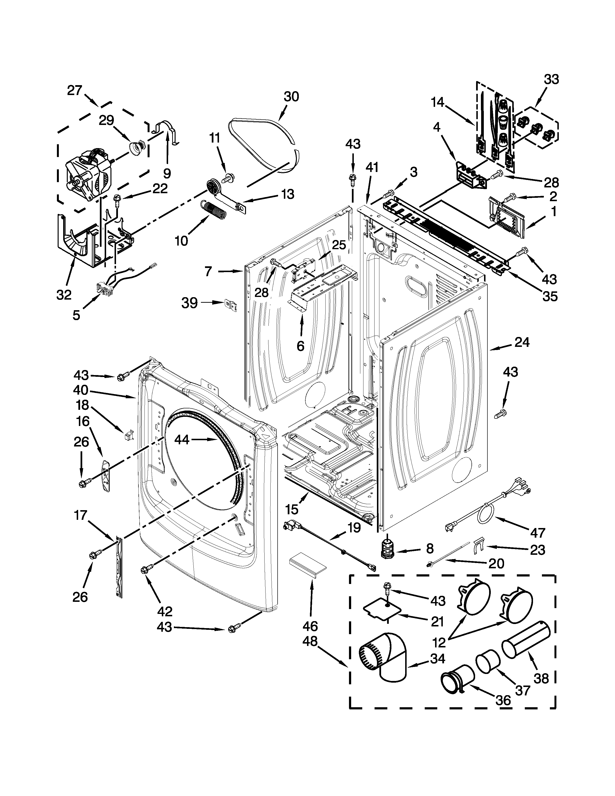 Cabinet parts