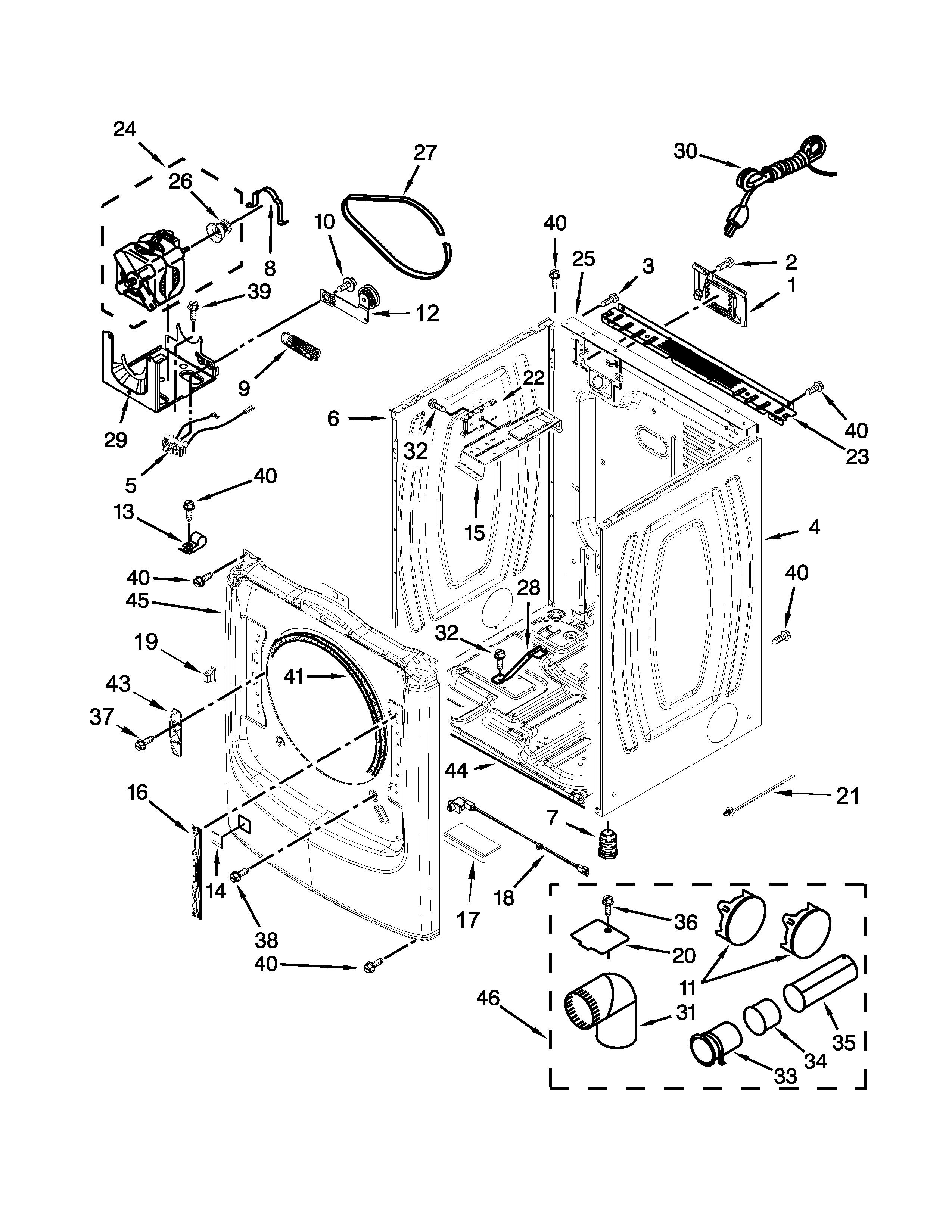 Cabinet parts