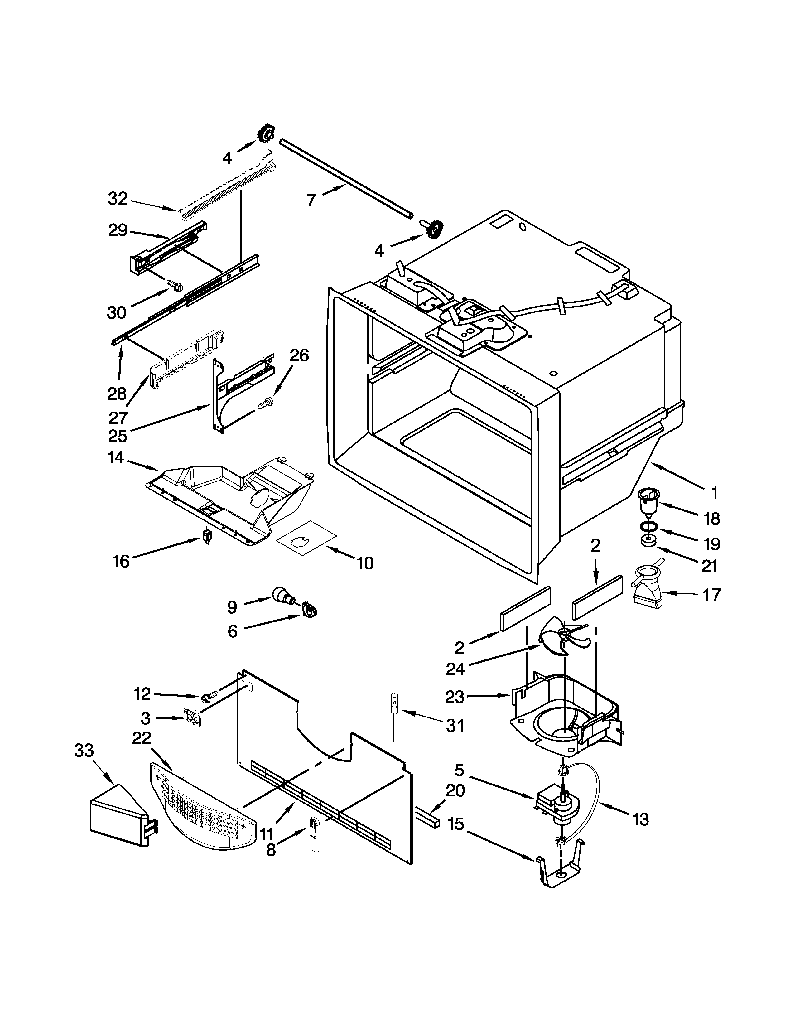 FREEZER LINER PARTS