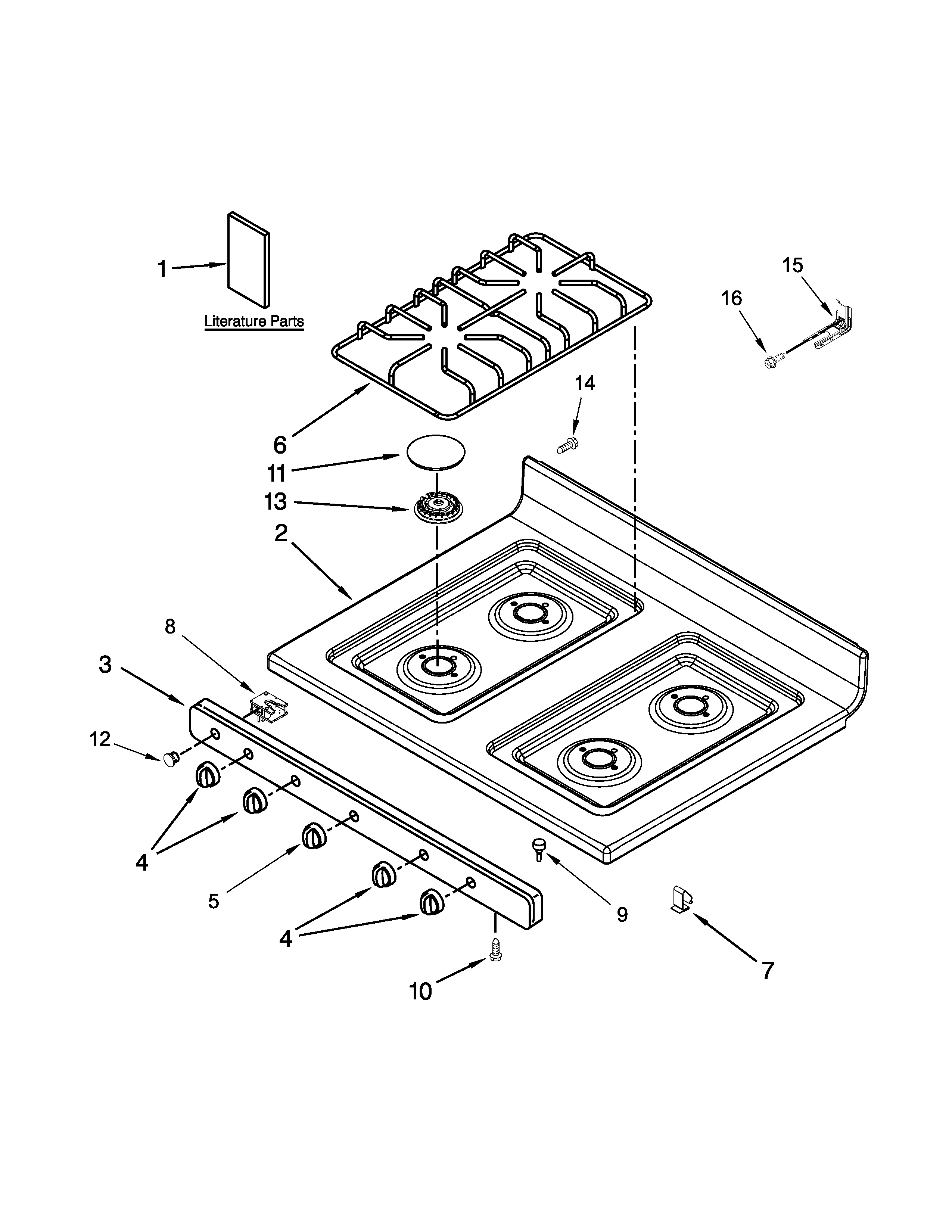 Cooktop parts