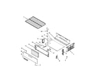 Amana AGR3130BAW0 oven and broiler parts diagram