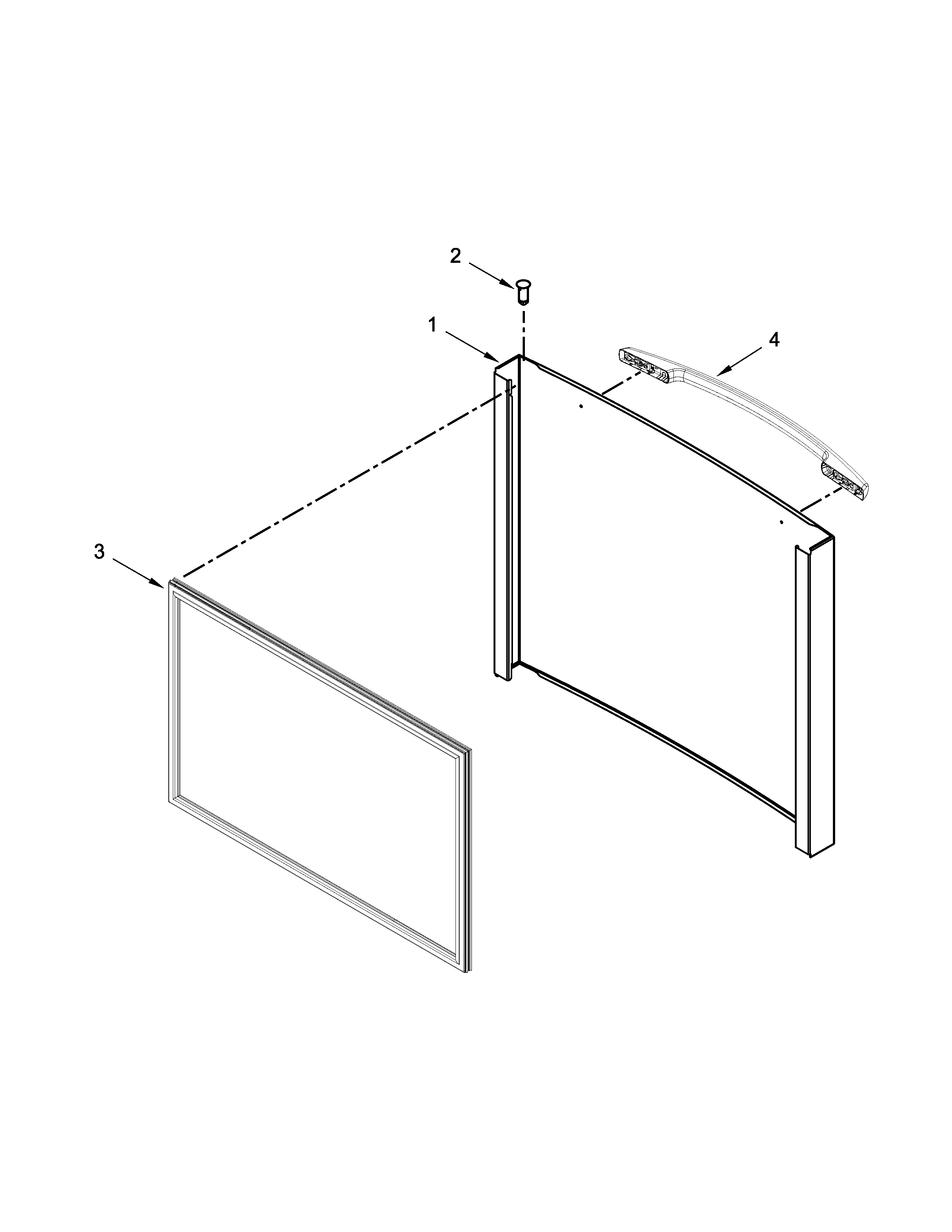 Freezer door parts