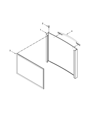 Freezer door parts