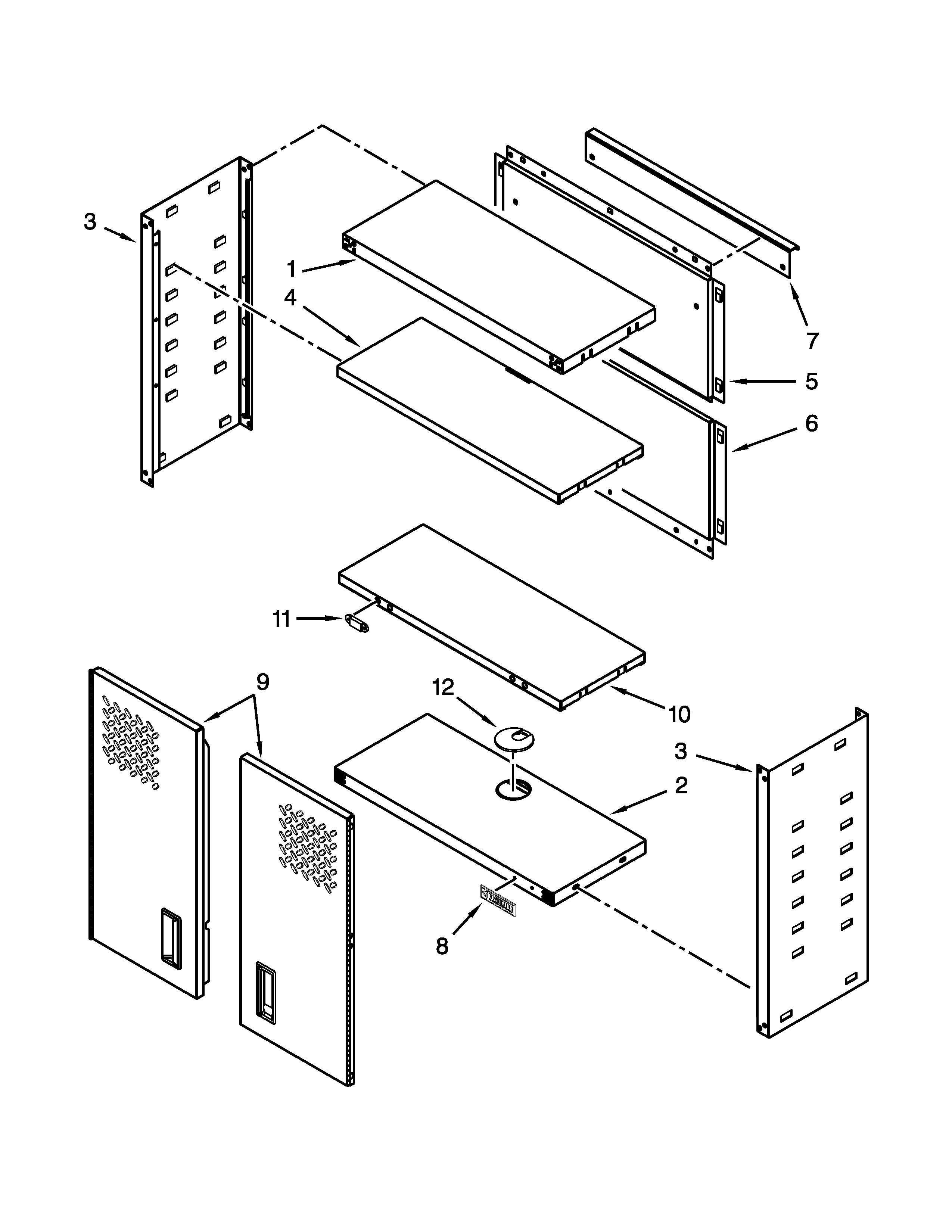 28" wall gearbox parts