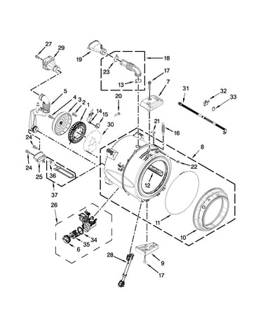 Tub and basket parts