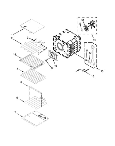 Internal oven parts