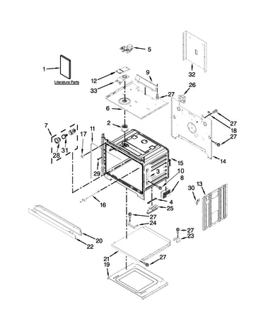 Lower oven parts