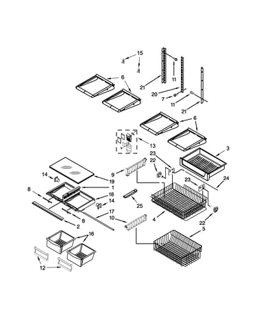 Shelf parts