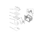Maytag MEW9530AW02 internal oven parts diagram