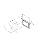 Microwave door parts
