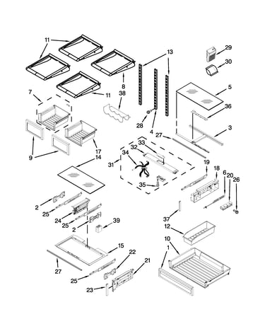 Shelf parts