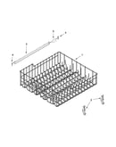 Upper rack and track parts