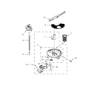 Ikea IUD3100BW3 pump, washarm and motor parts diagram