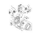 Whirlpool WED4890BQ0 bulkhead parts diagram