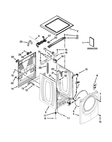 Top and cabinet parts