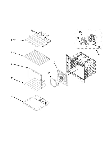 Internal oven parts