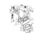 Whirlpool 7MWED1600BM1 cabinet parts diagram