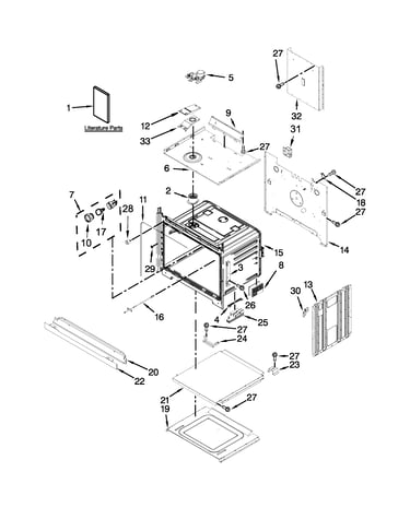 Lower oven parts
