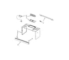KitchenAid KHMS2040BSS1 cabinet and installation parts diagram