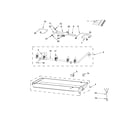 Jenn-Air JGC1530BS0 burner box, gas valves and switch parts diagram