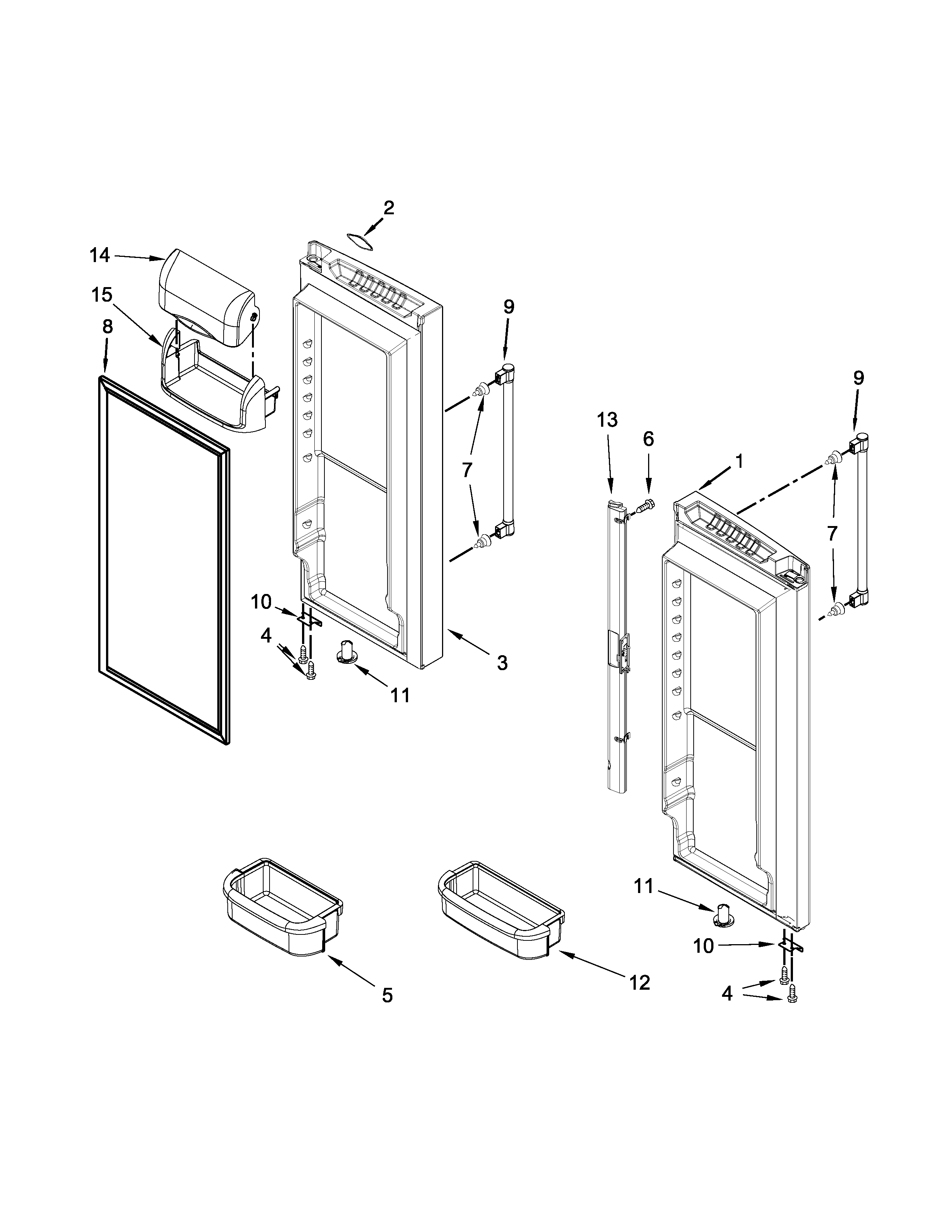 REFRIGERATOR DOOR PARTS