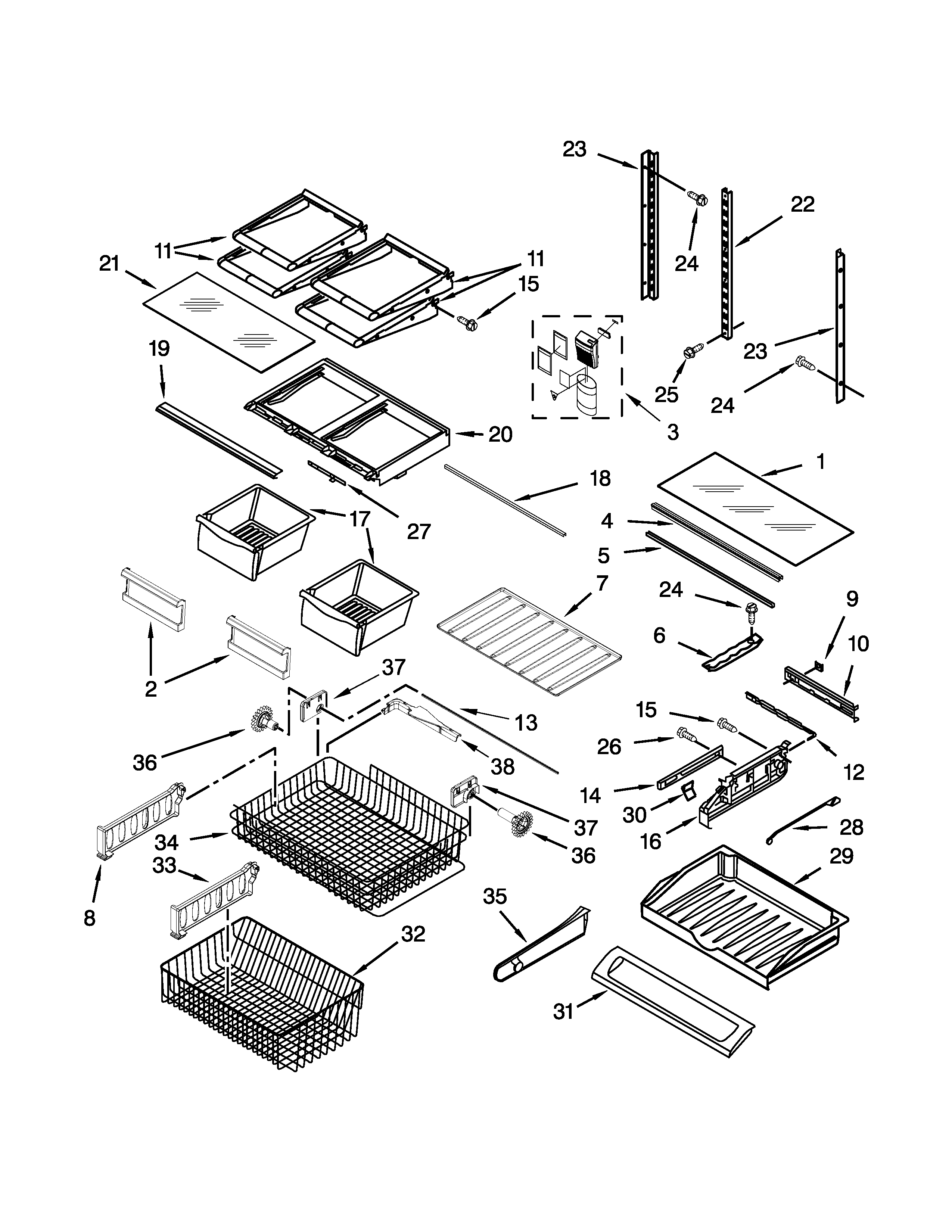 SHELF PARTS