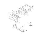 Amana YNED5800DW0 top and console parts diagram