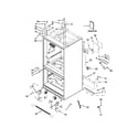 KitchenAid KFIS29BBBL01 cabinet parts diagram