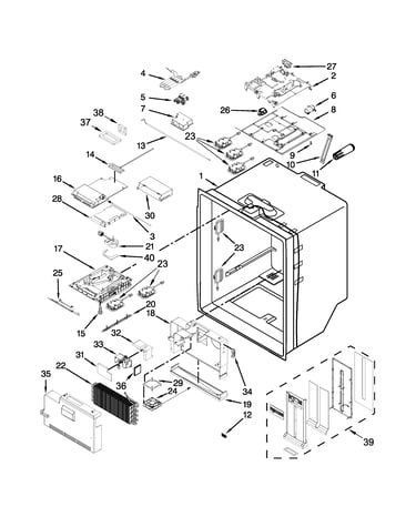Refrigerator liner parts