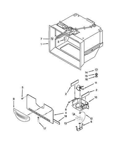Freezer liner parts